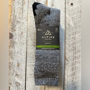 Men’s Alpine Design Performance Hiking Sock 4 pack - NIP/NWT